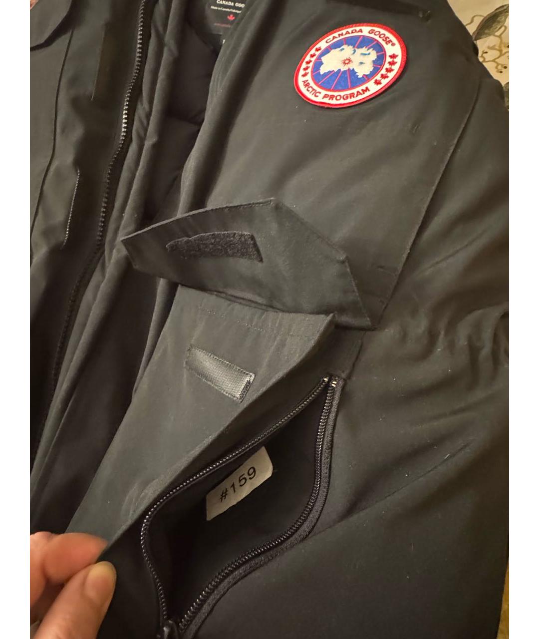 CANADA GOOSE Черный полиэстеровый пуховик, фото 6