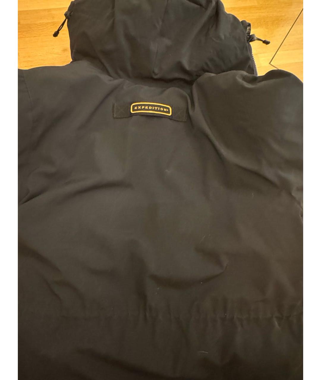 CANADA GOOSE Черный полиэстеровый пуховик, фото 8