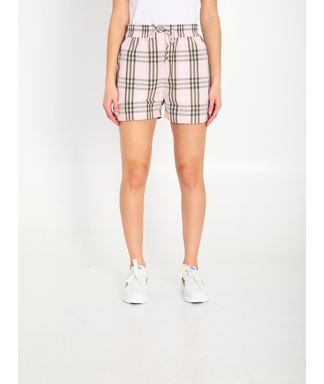 BURBERRY Мульти хлопковые шорты, фото 2