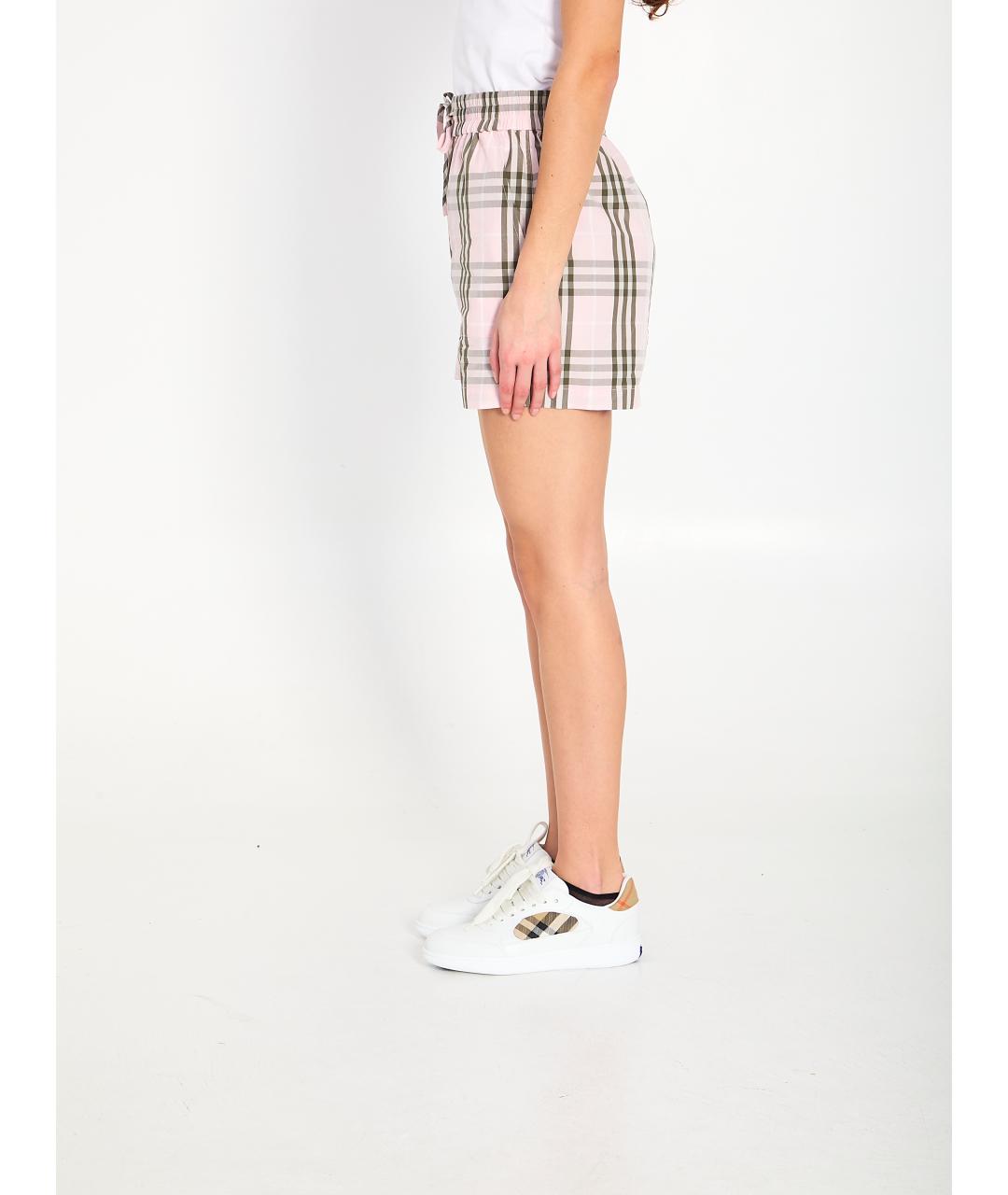 BURBERRY Мульти хлопковые шорты, фото 4