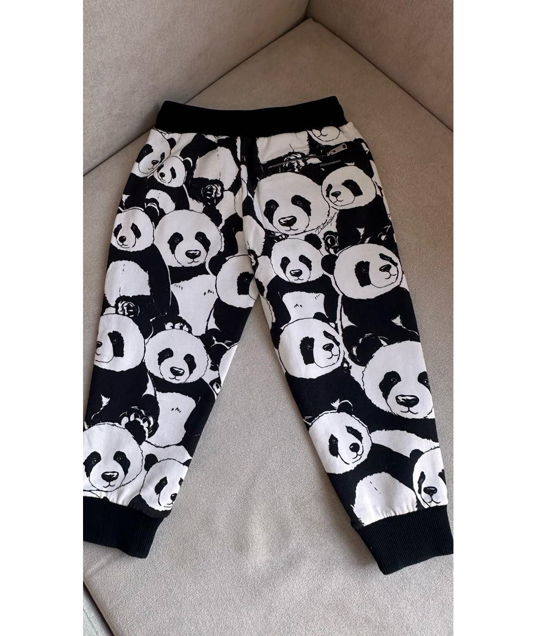 DOLCE&GABBANA Черные хлопковые брюки и шорты, фото 2