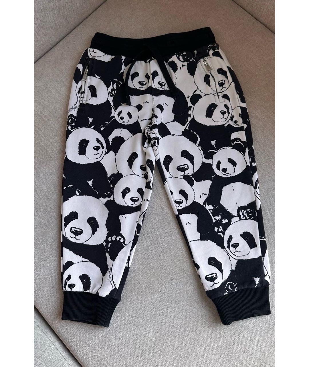 DOLCE&GABBANA Черные хлопковые брюки и шорты, фото 6