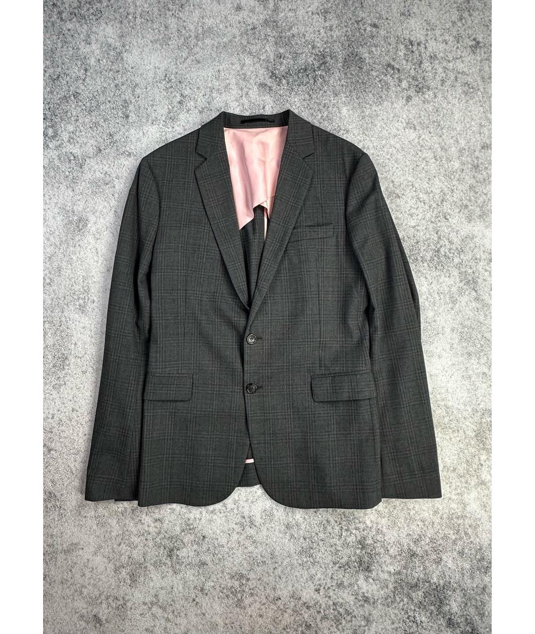 DSQUARED2 Серый льняной костюм с брюками, фото 8