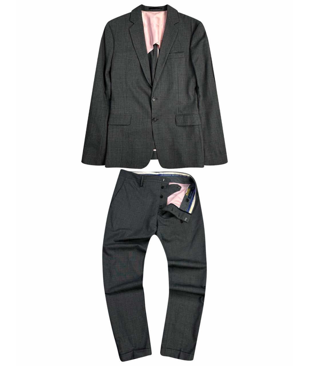 DSQUARED2 Серый льняной костюм с брюками, фото 1