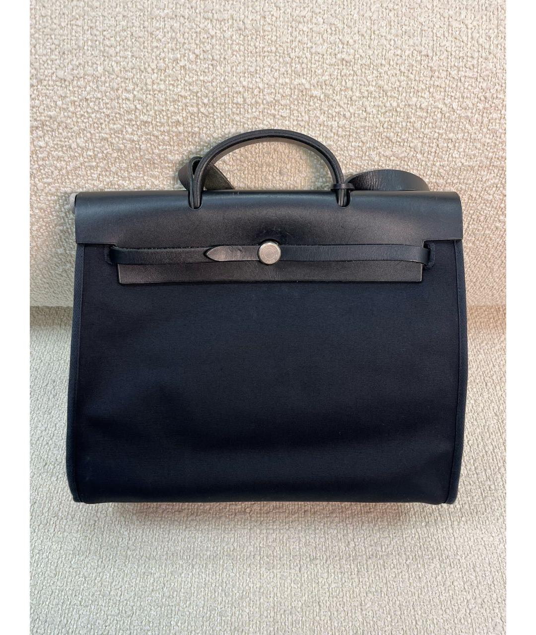 HERMES Черная кожаная сумка через плечо, фото 9