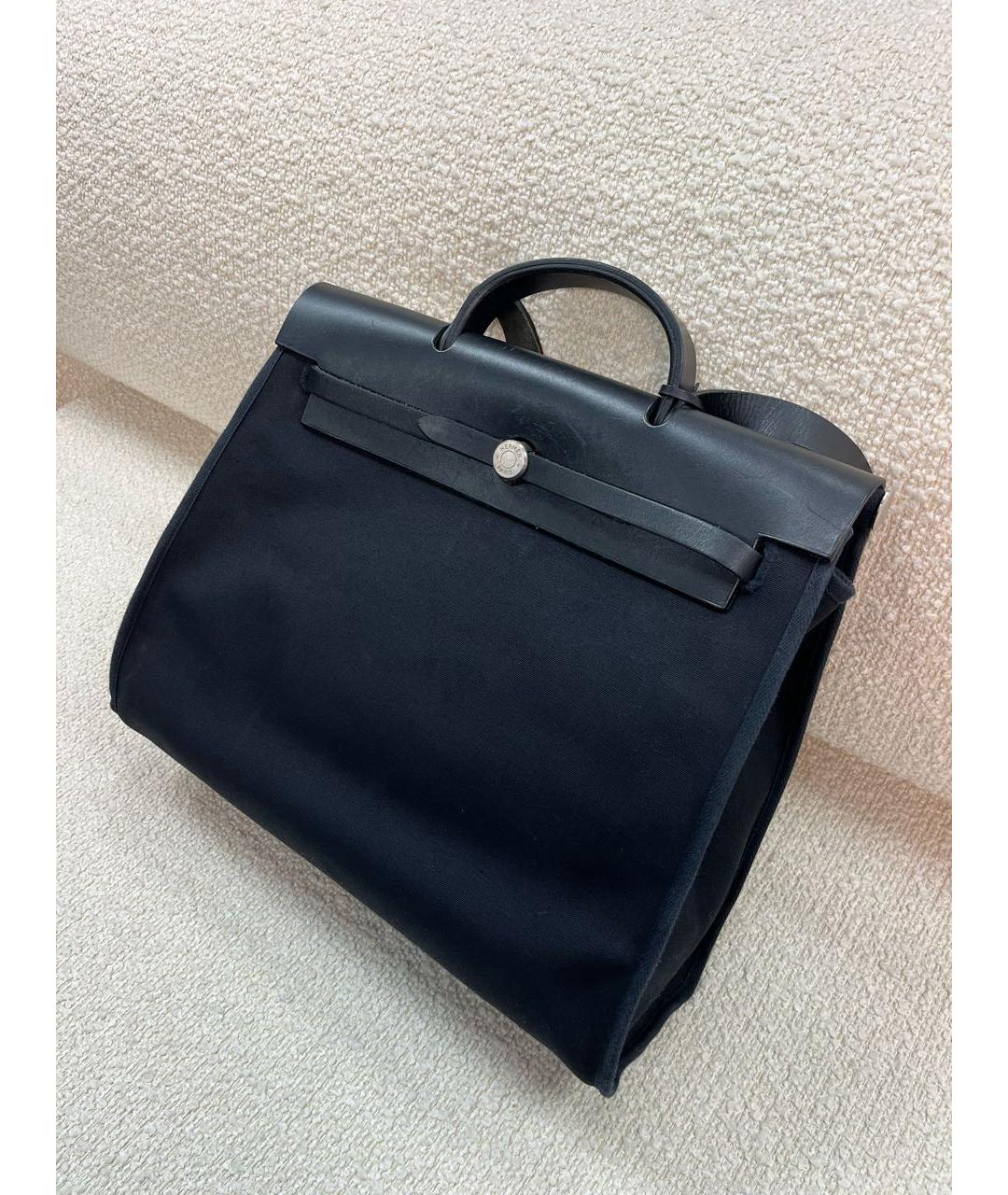 HERMES Черная кожаная сумка через плечо, фото 5