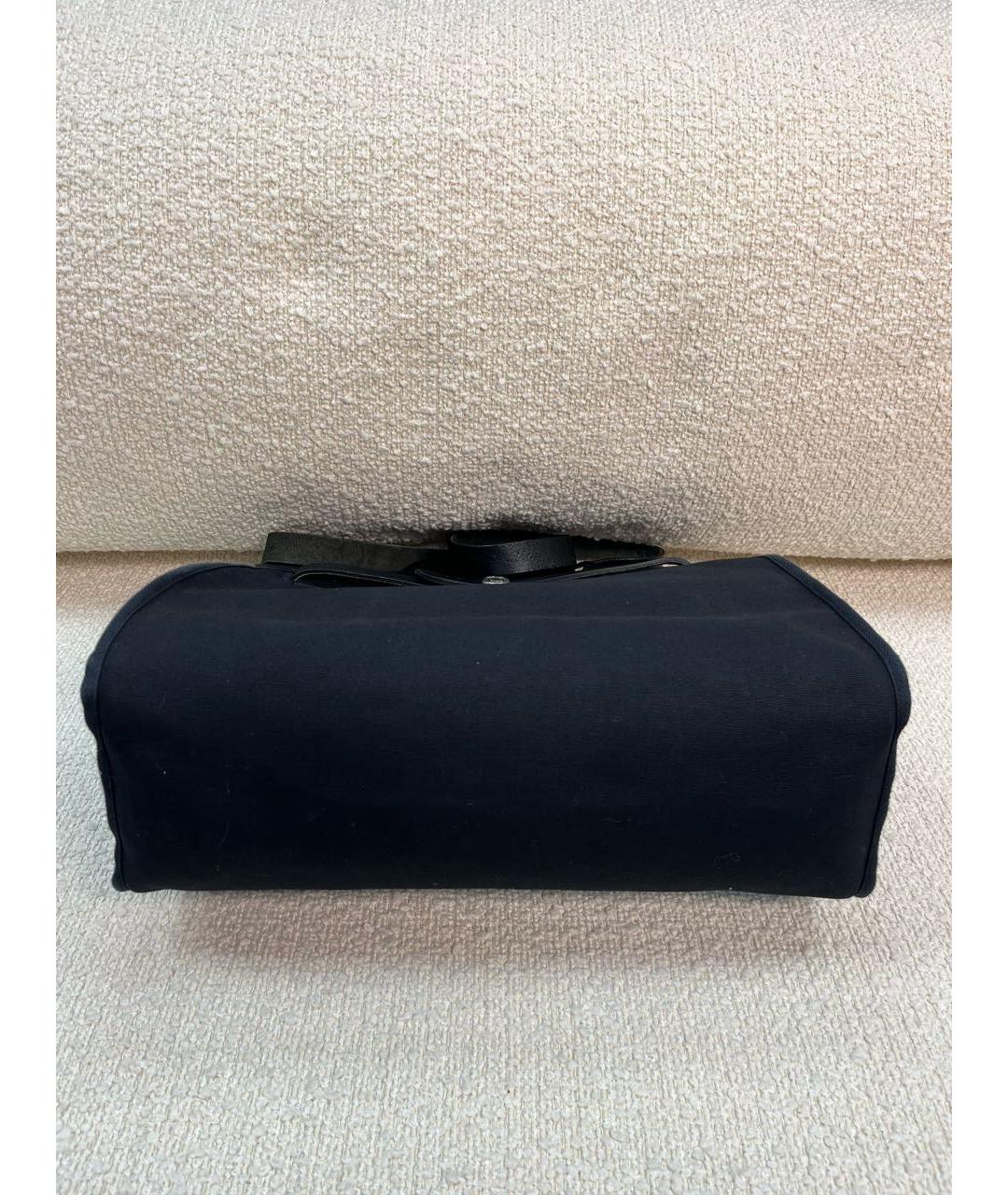 HERMES Черная кожаная сумка через плечо, фото 7