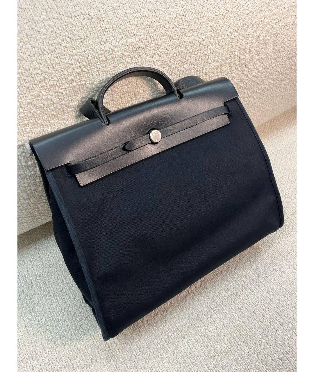 HERMES Черная кожаная сумка через плечо, фото 2