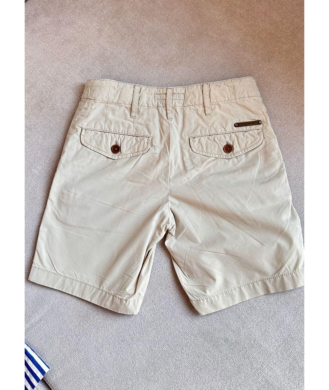 BURBERRY Бежевые хлопковые детские шорты, фото 2