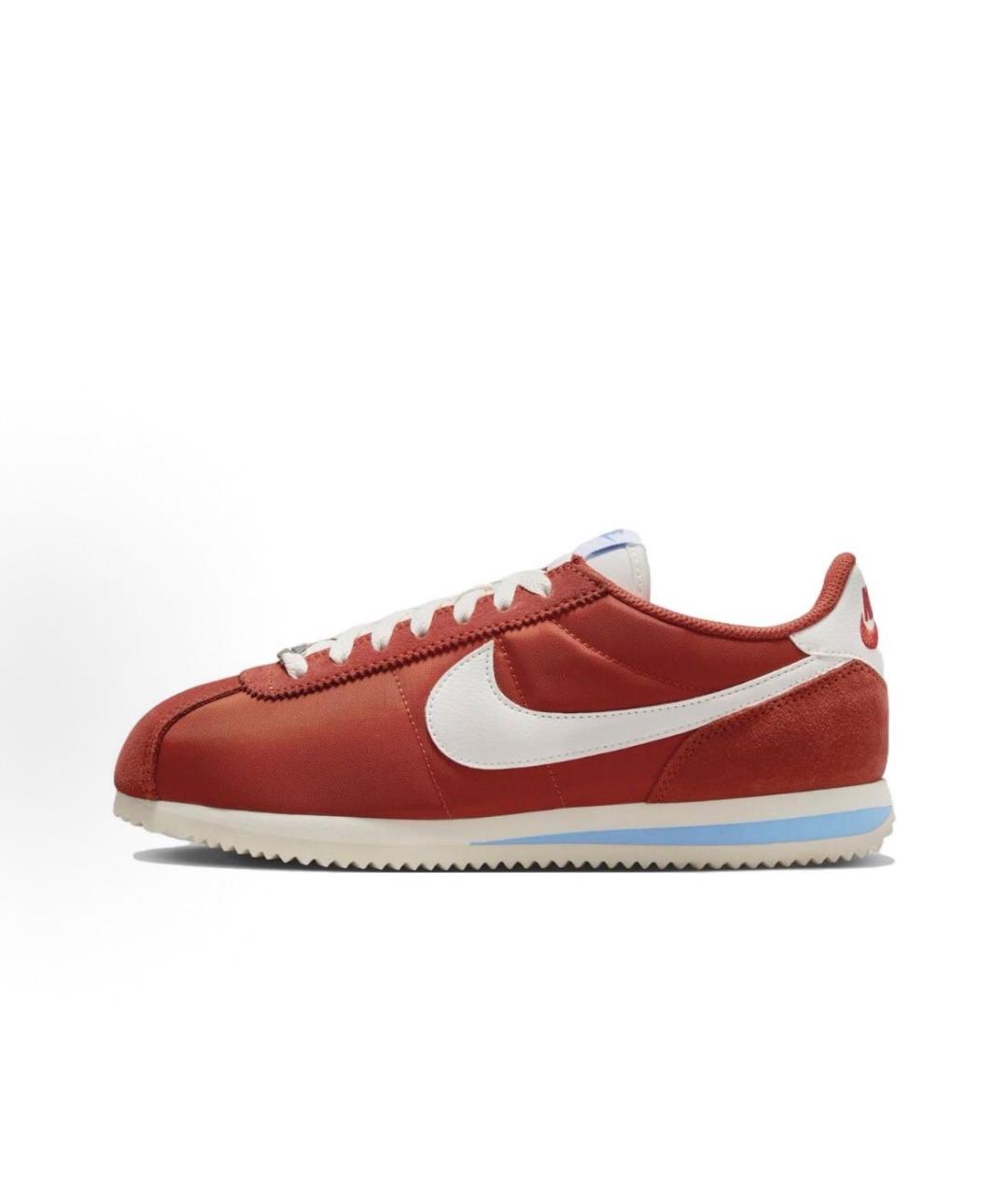 NIKE Красные текстильные низкие кроссовки / кеды, фото 3