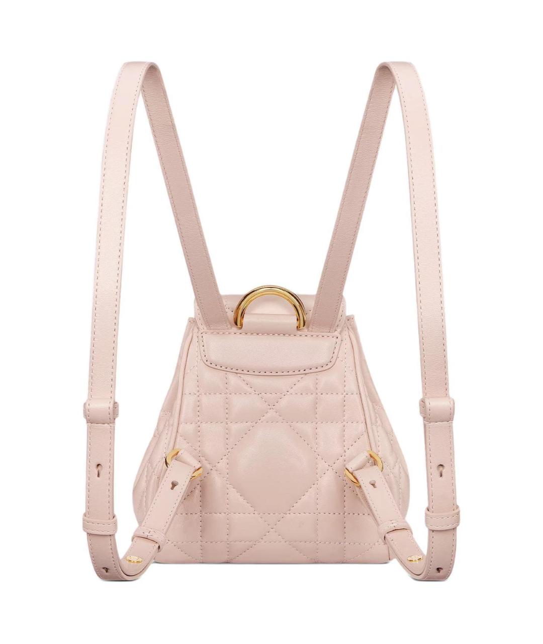 CHRISTIAN DIOR Розовый кожаный рюкзак, фото 3