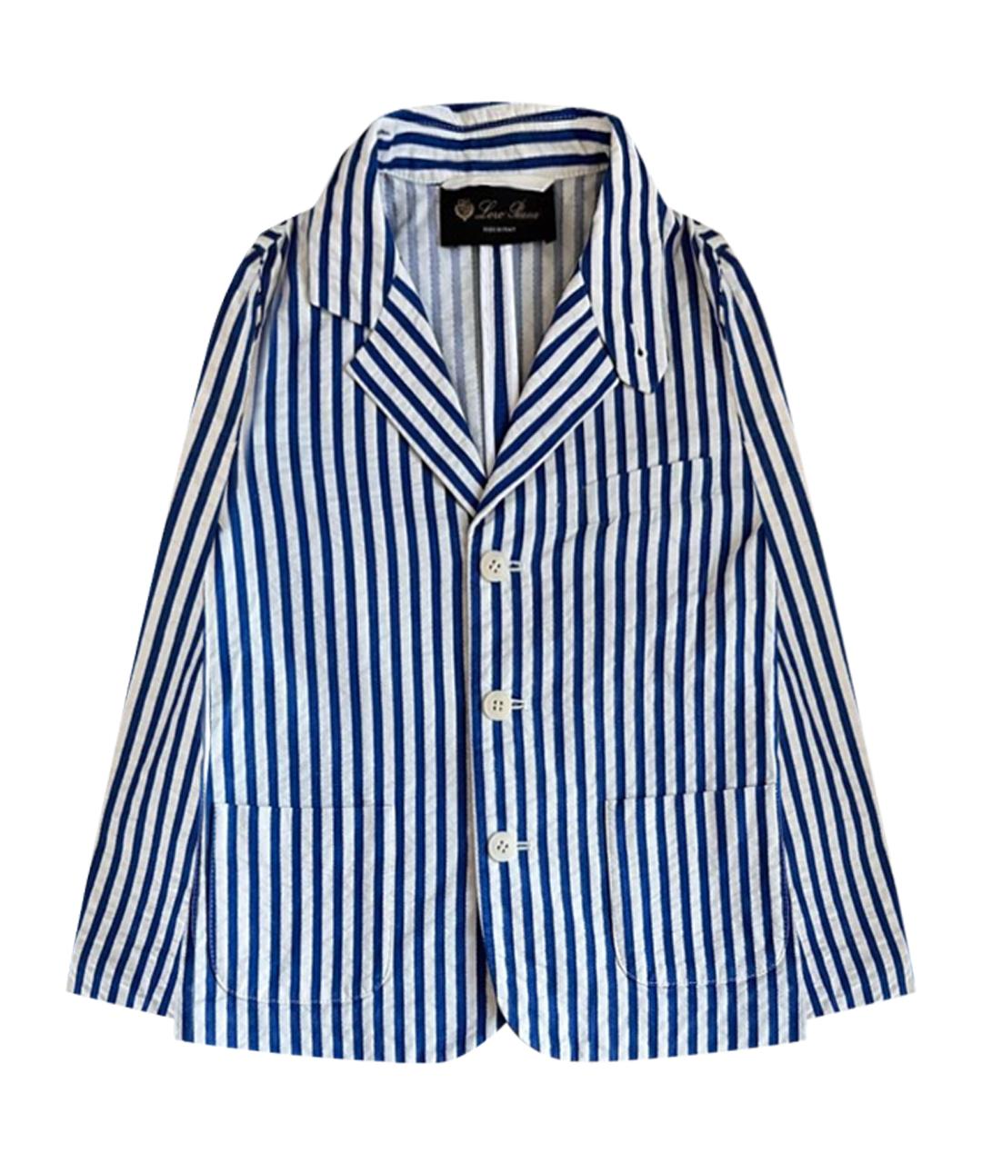 LORO PIANA Голубой хлопковый жакет / жилет, фото 1