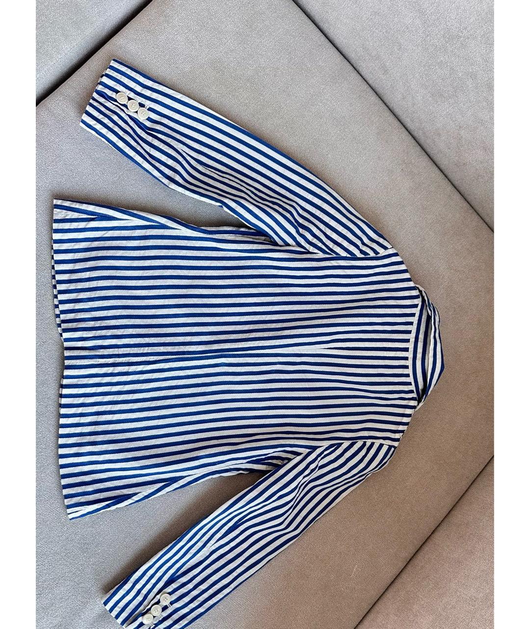 LORO PIANA Голубой хлопковый жакет / жилет, фото 2