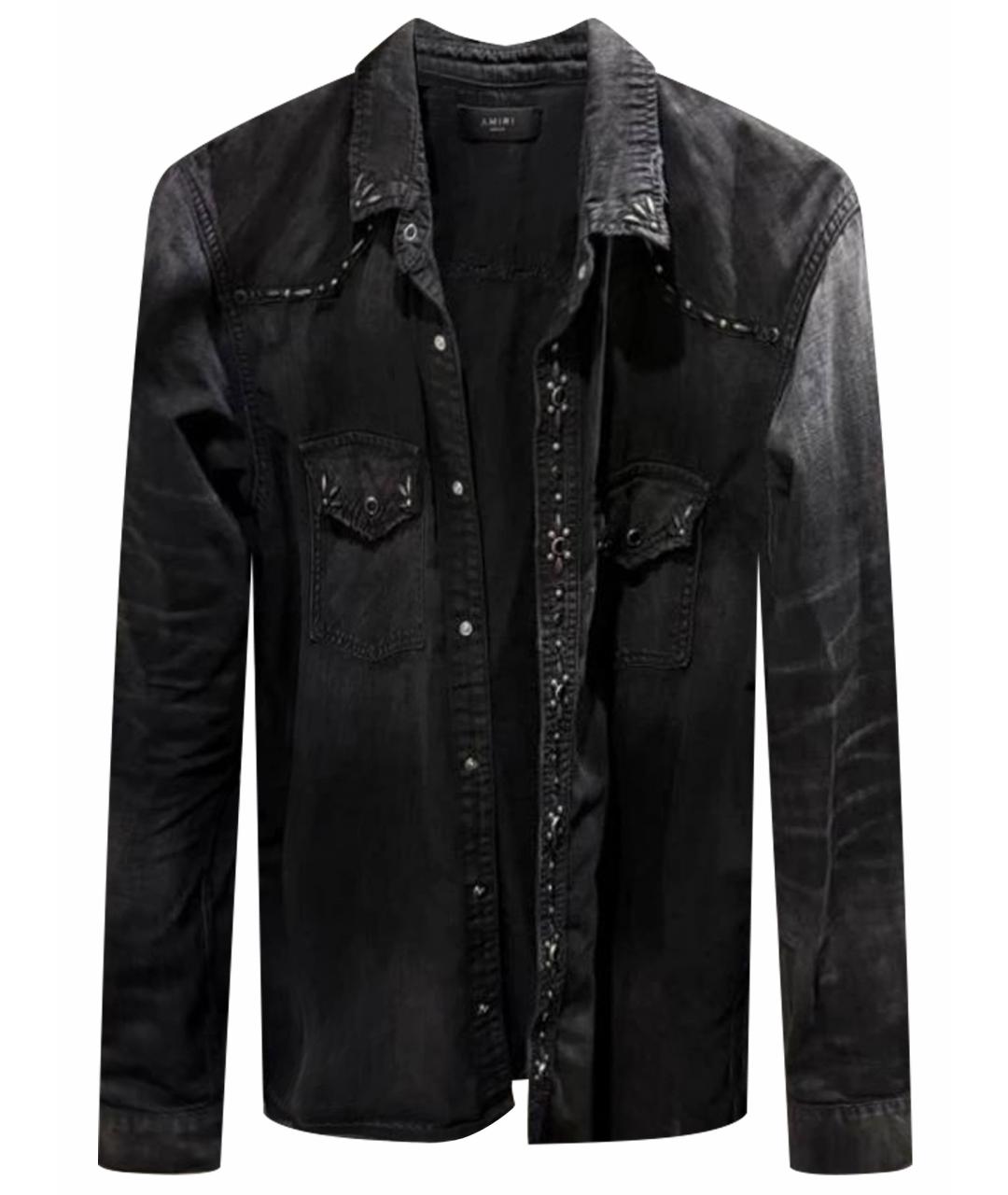 AMIRI Черная хлопковая кэжуал рубашка, фото 1