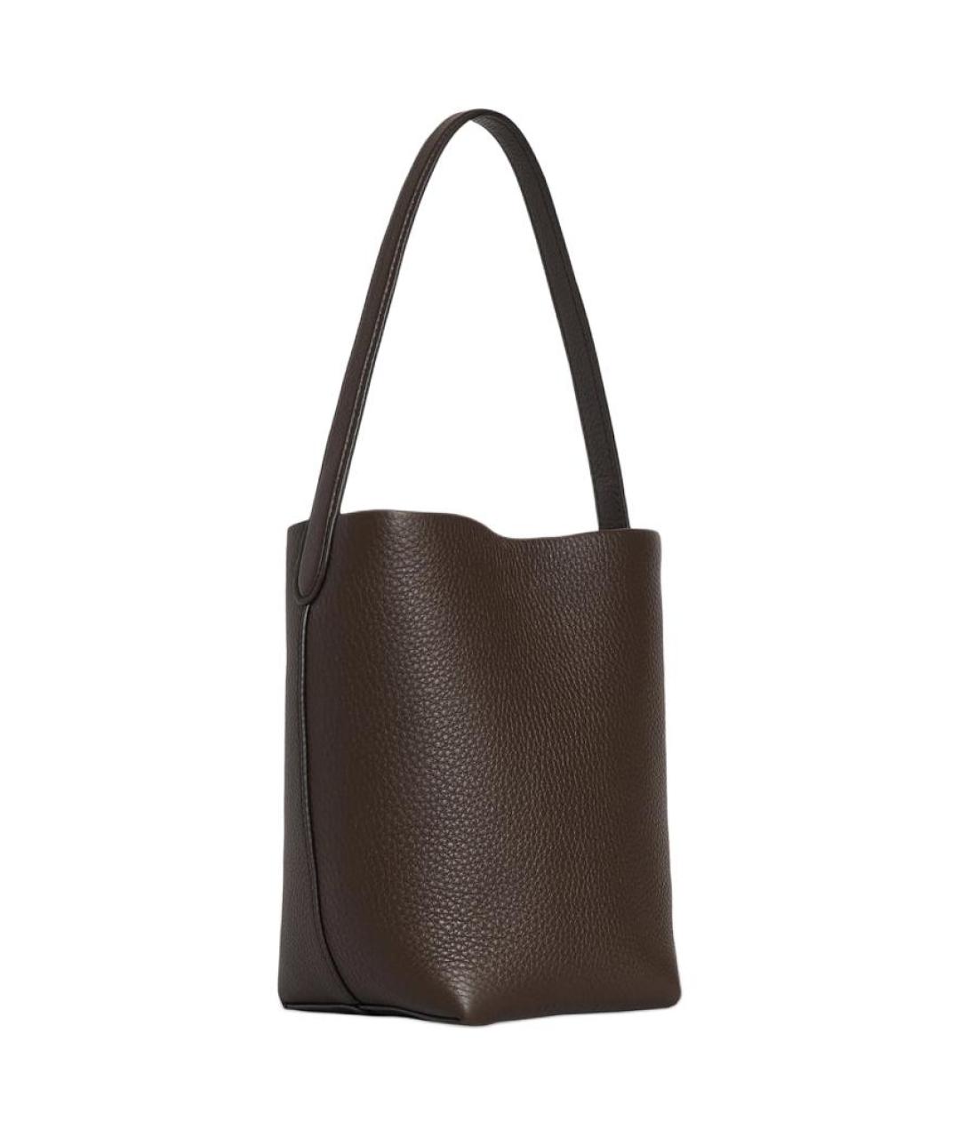 THE ROW Коричневая кожаная сумка тоут, фото 2