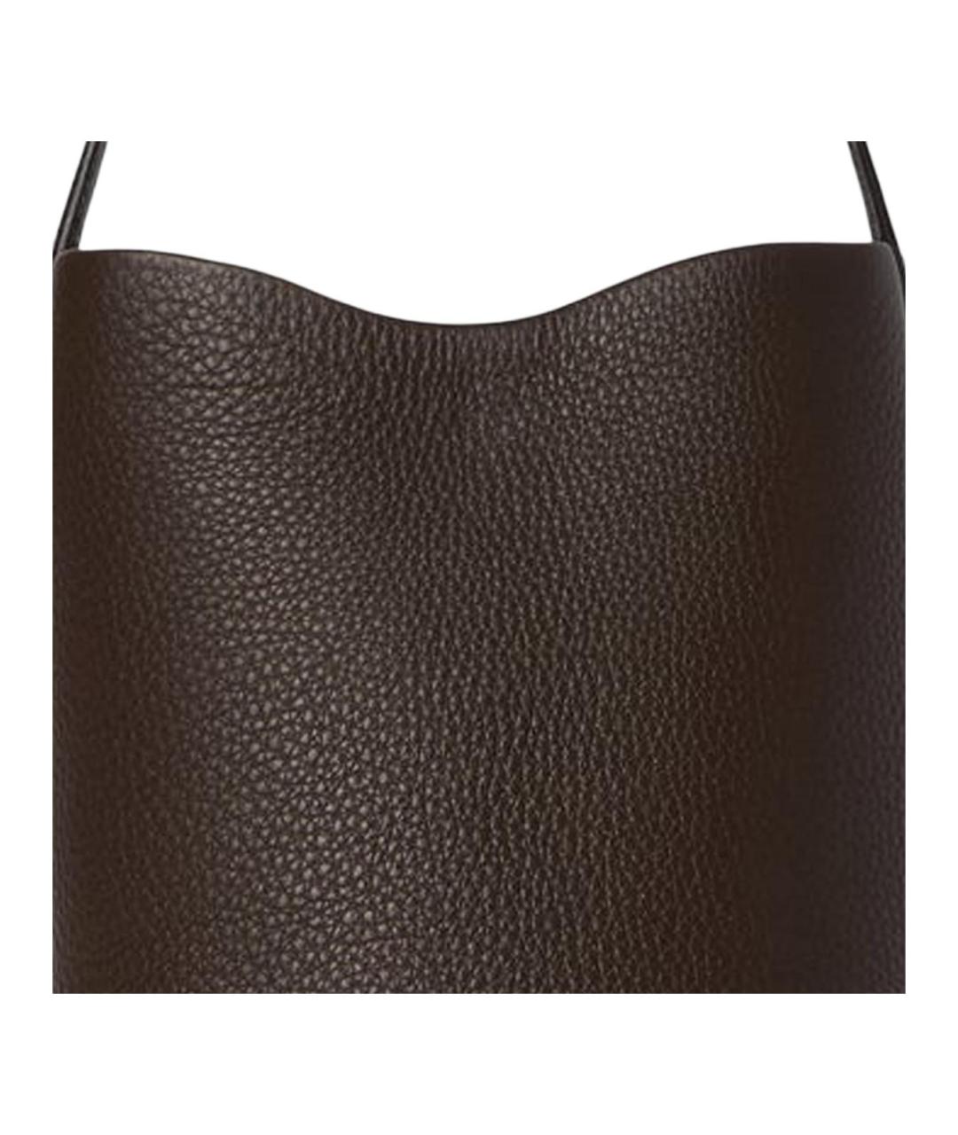 THE ROW Коричневая кожаная сумка тоут, фото 4