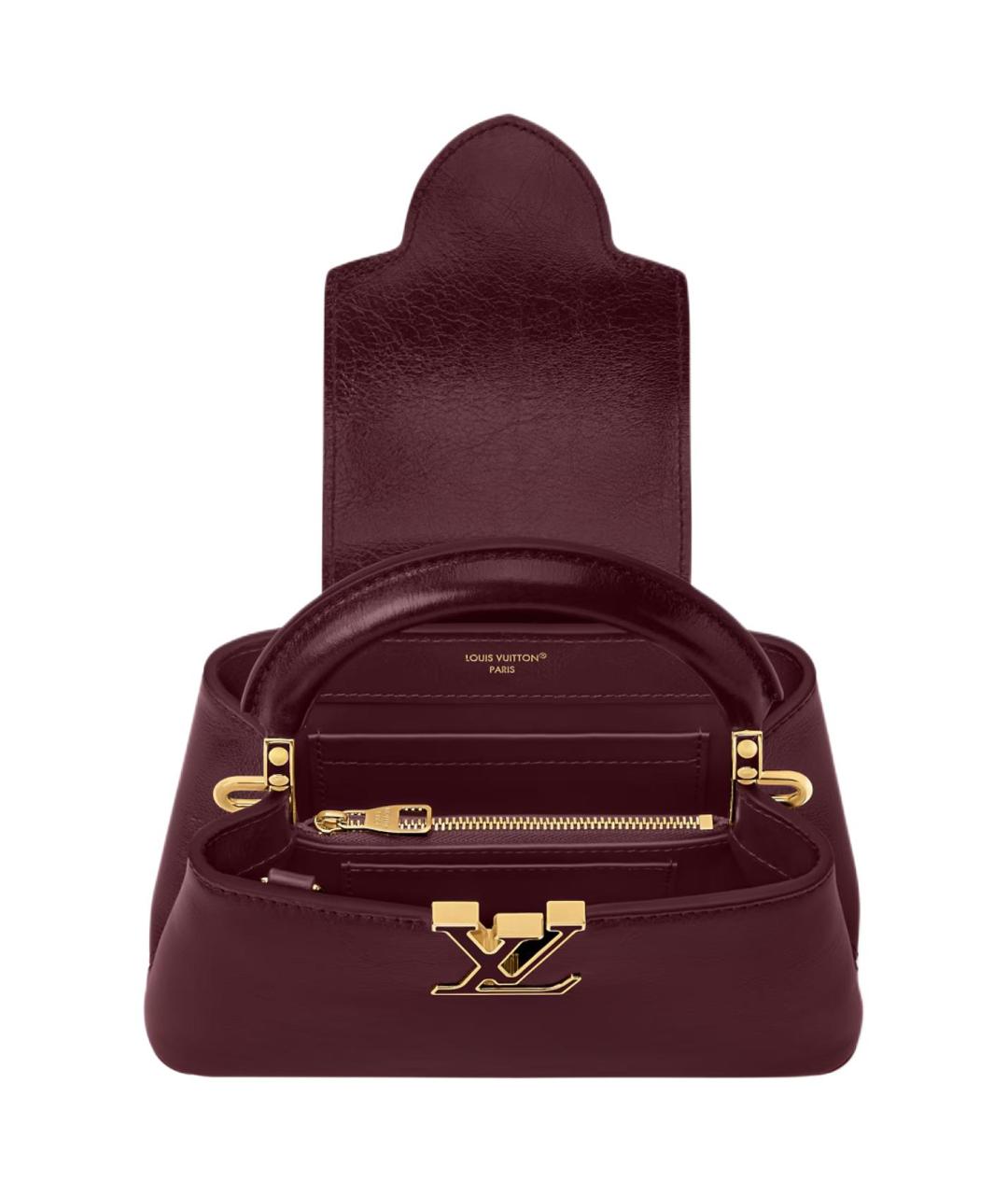 LOUIS VUITTON Красная кожаная сумка через плечо, фото 4