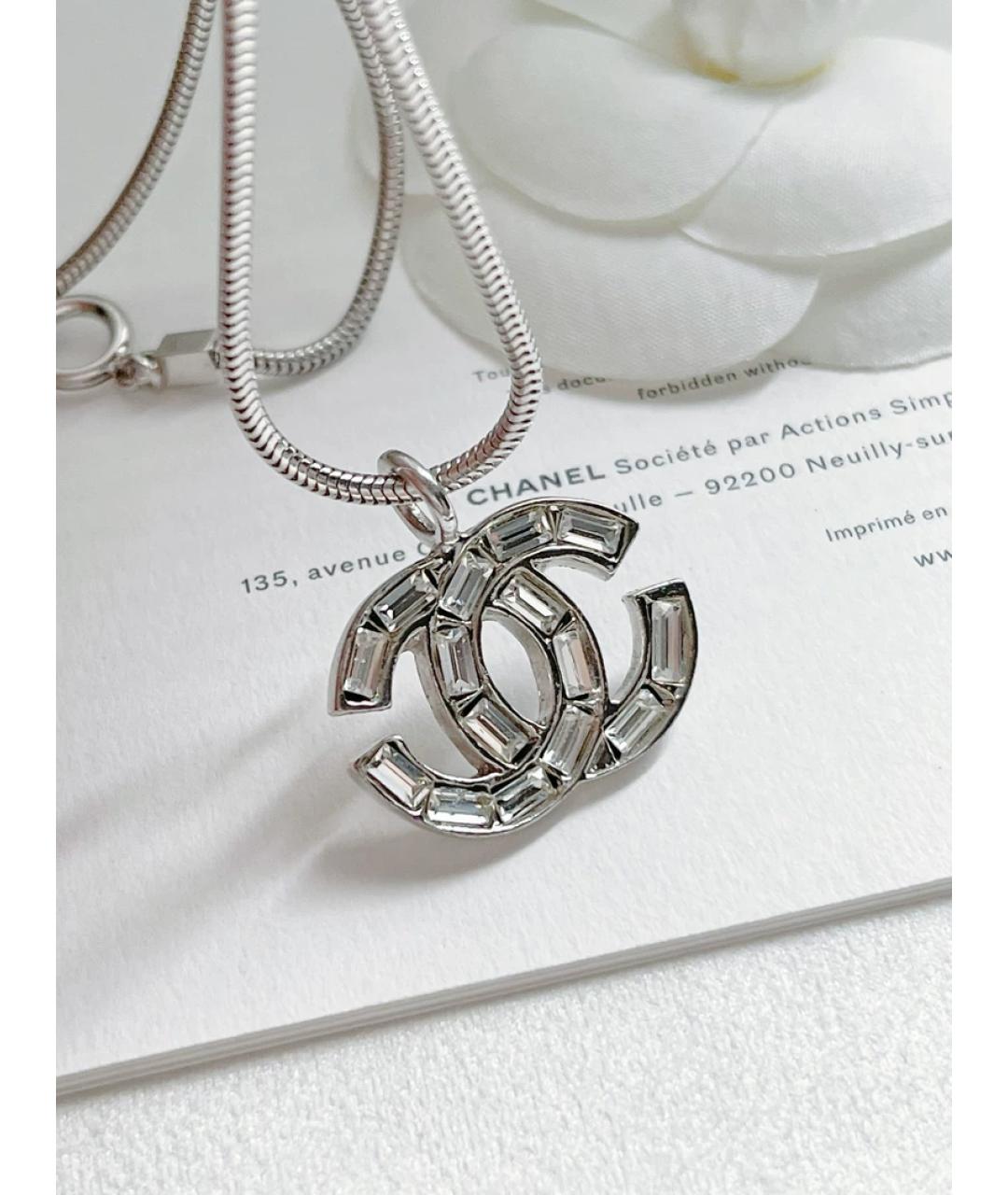 CHANEL Серебряная металлическая подвеска, фото 4