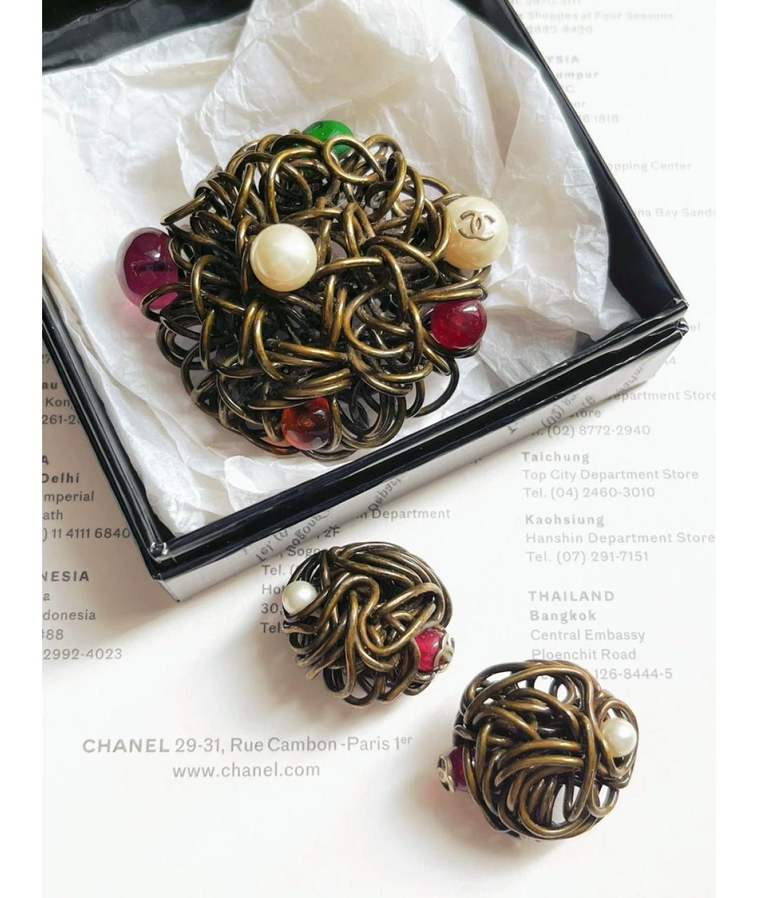 CHANEL Мульти металлическая булавка / брошь, фото 3