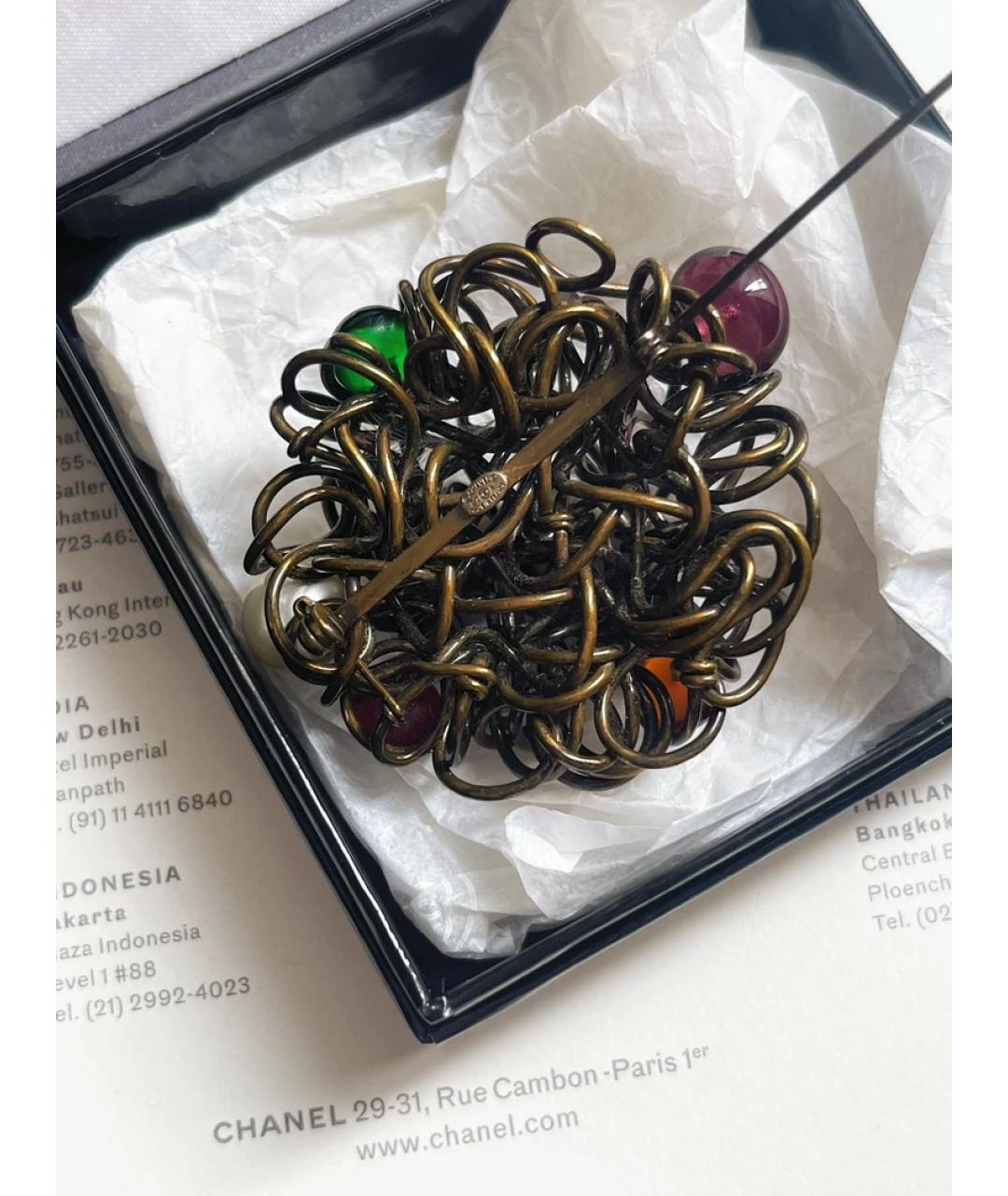 CHANEL Мульти металлическая булавка / брошь, фото 2