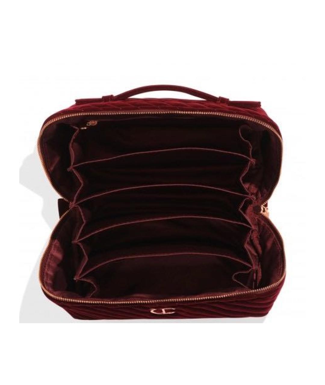 CHARLOTTE TILBURY Бордовая бархатная косметичка, фото 2