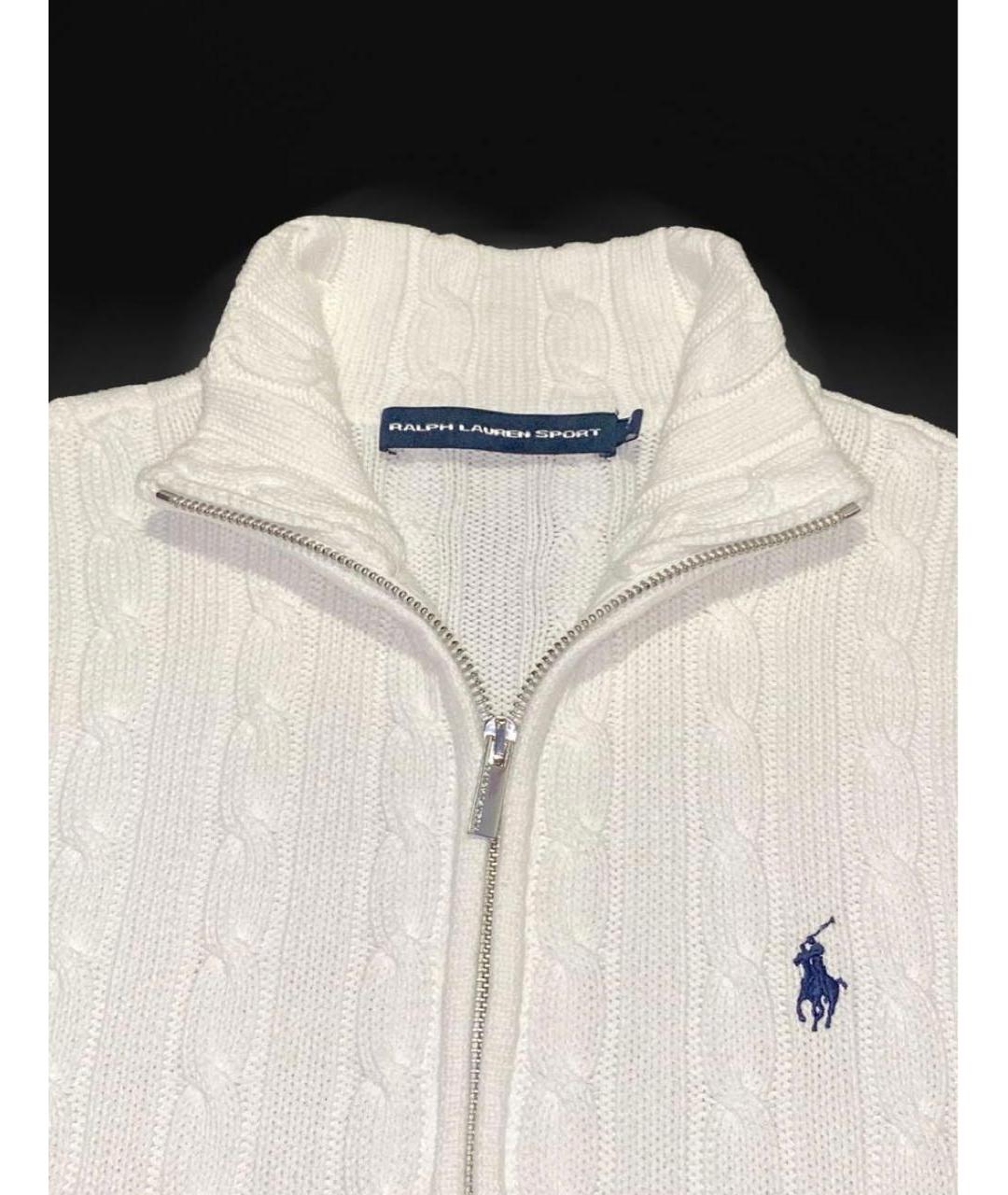 POLO RALPH LAUREN Белый хлопковый джемпер / свитер, фото 2