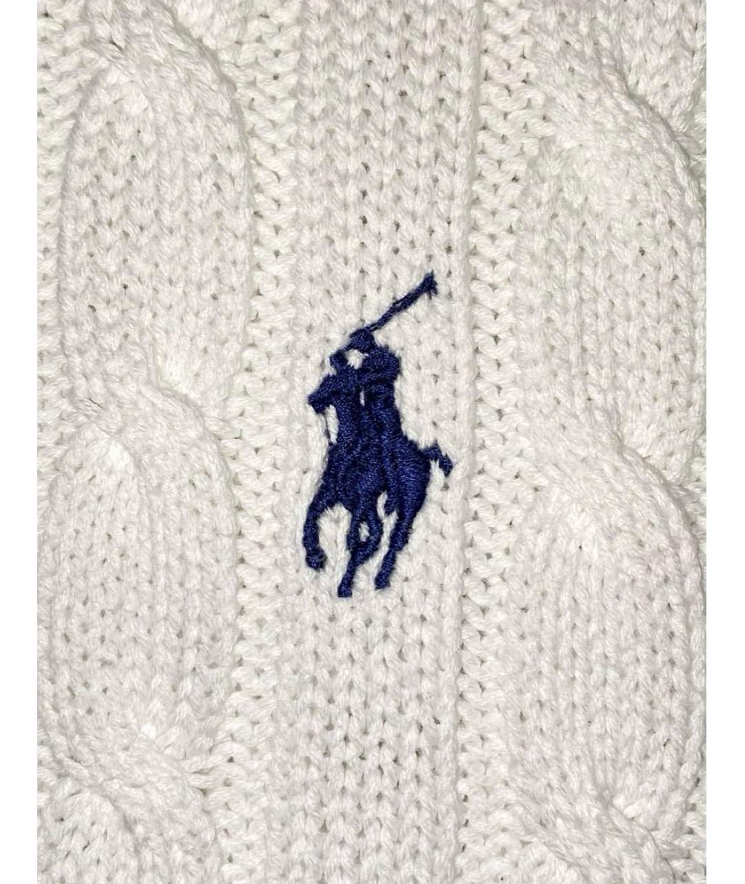 POLO RALPH LAUREN Белый хлопковый джемпер / свитер, фото 4