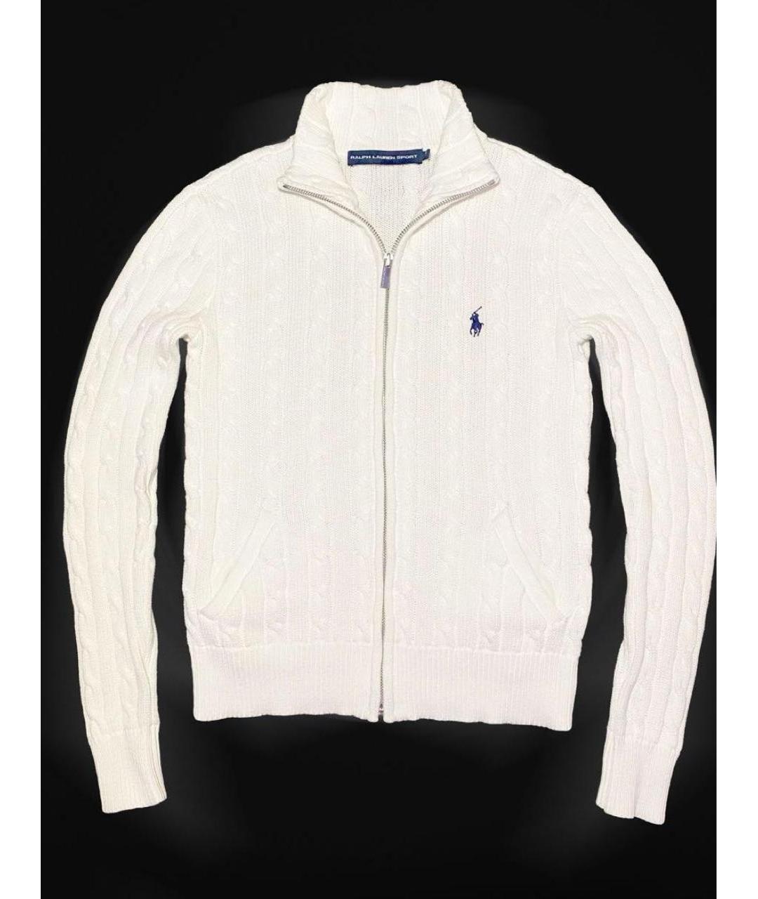 POLO RALPH LAUREN Белый хлопковый джемпер / свитер, фото 8