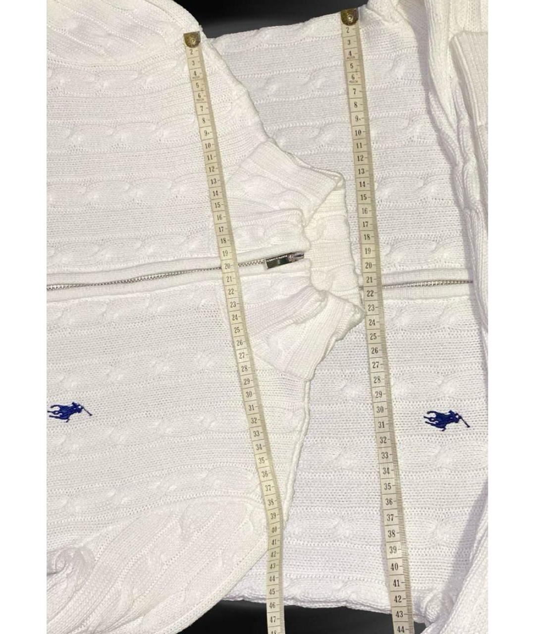 POLO RALPH LAUREN Белый хлопковый джемпер / свитер, фото 5