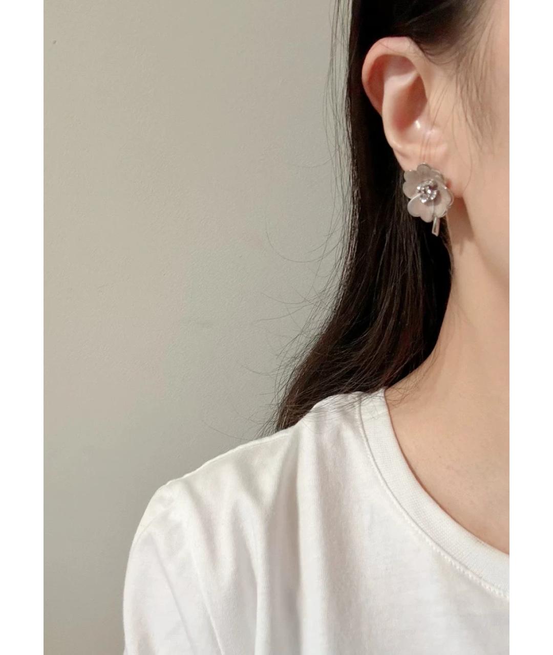 CHANEL Серебряные металлические клипсы, фото 5