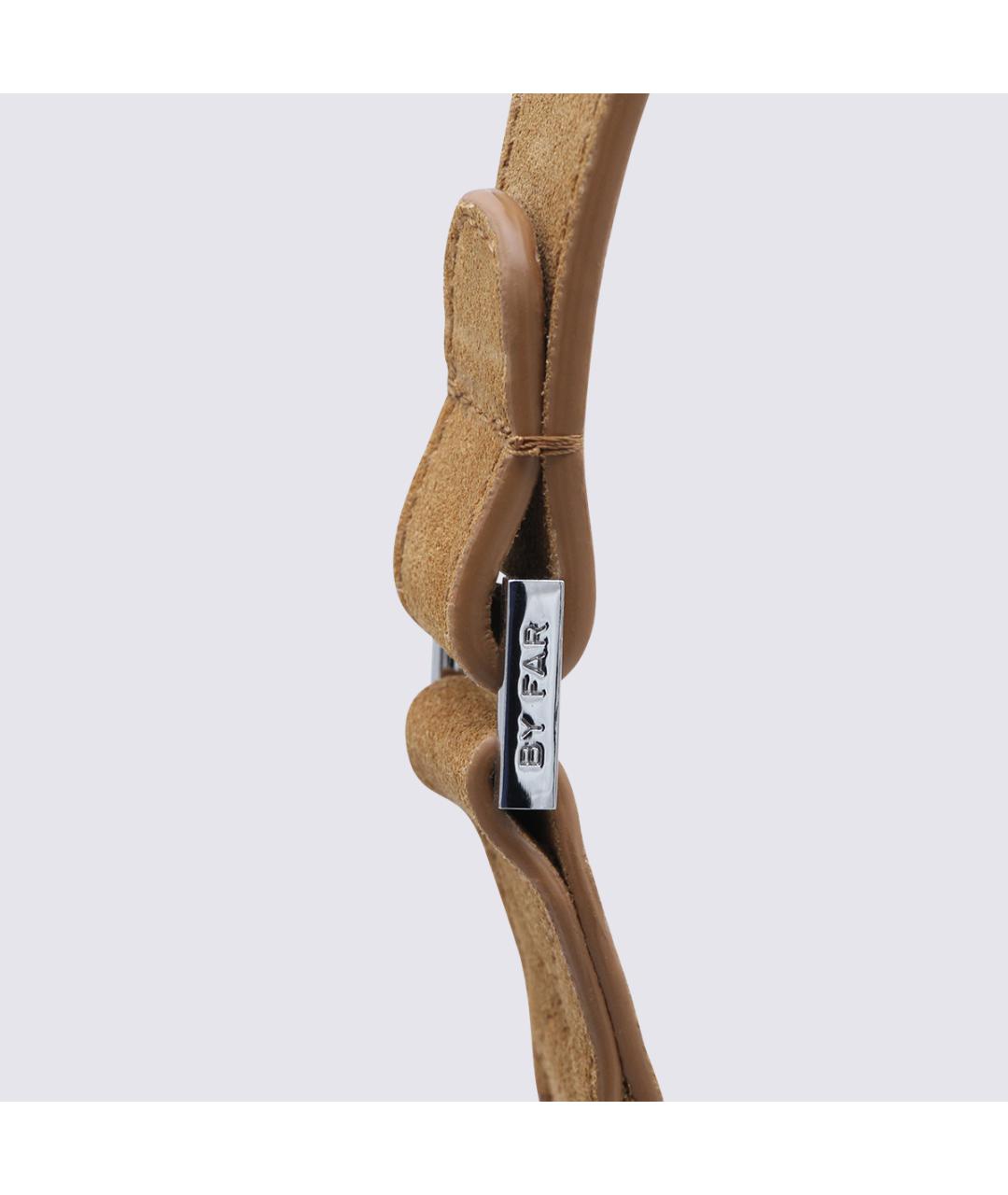 BY FAR Коричневая замшевая сумка через плечо, фото 4