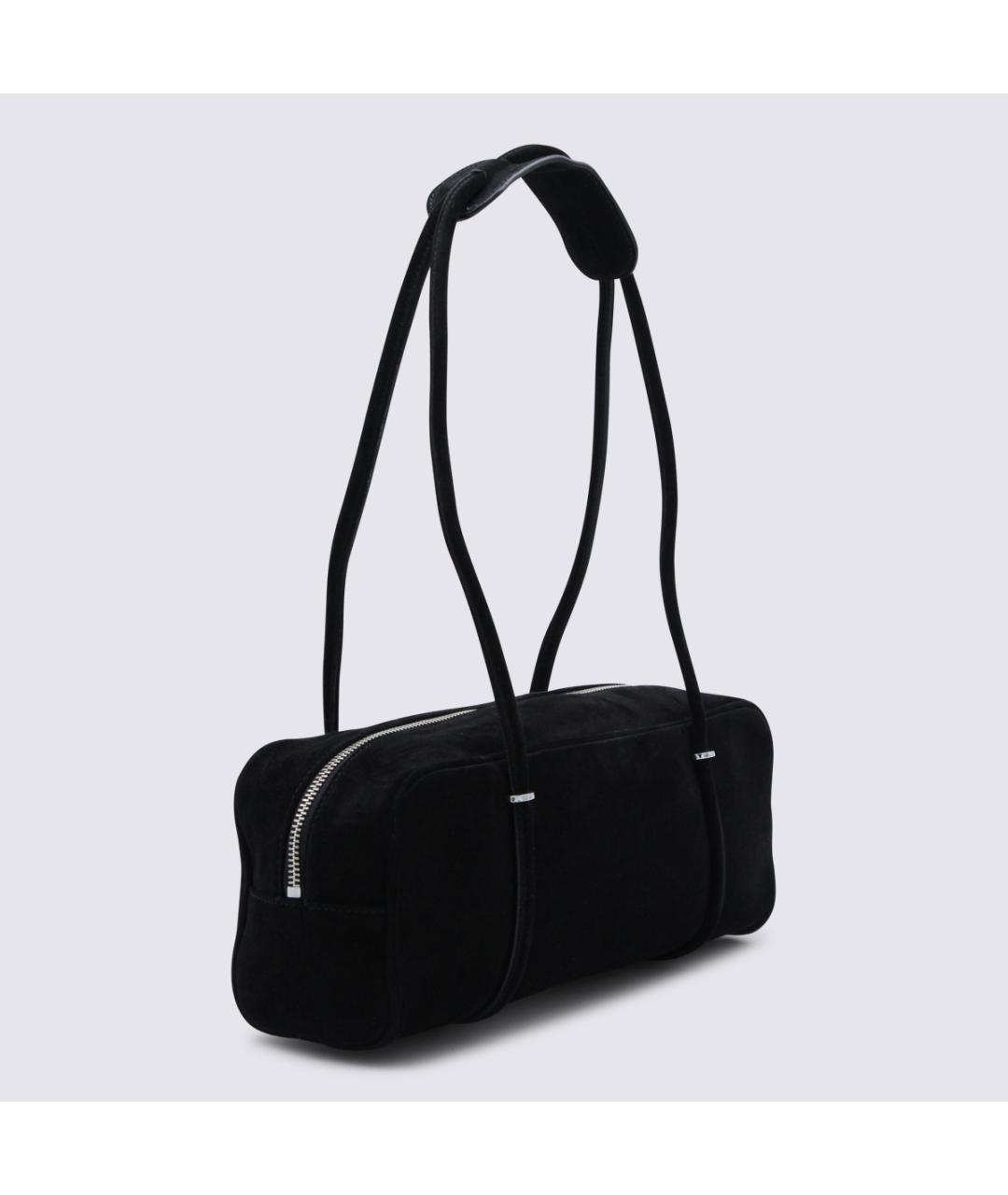 BY FAR Черная кожаная сумка через плечо, фото 2