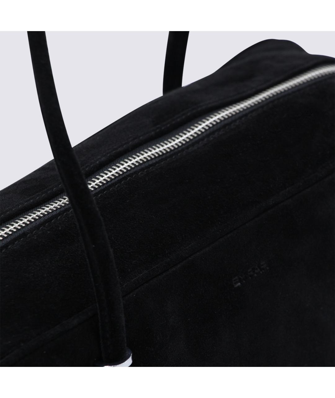 BY FAR Черная кожаная сумка через плечо, фото 4