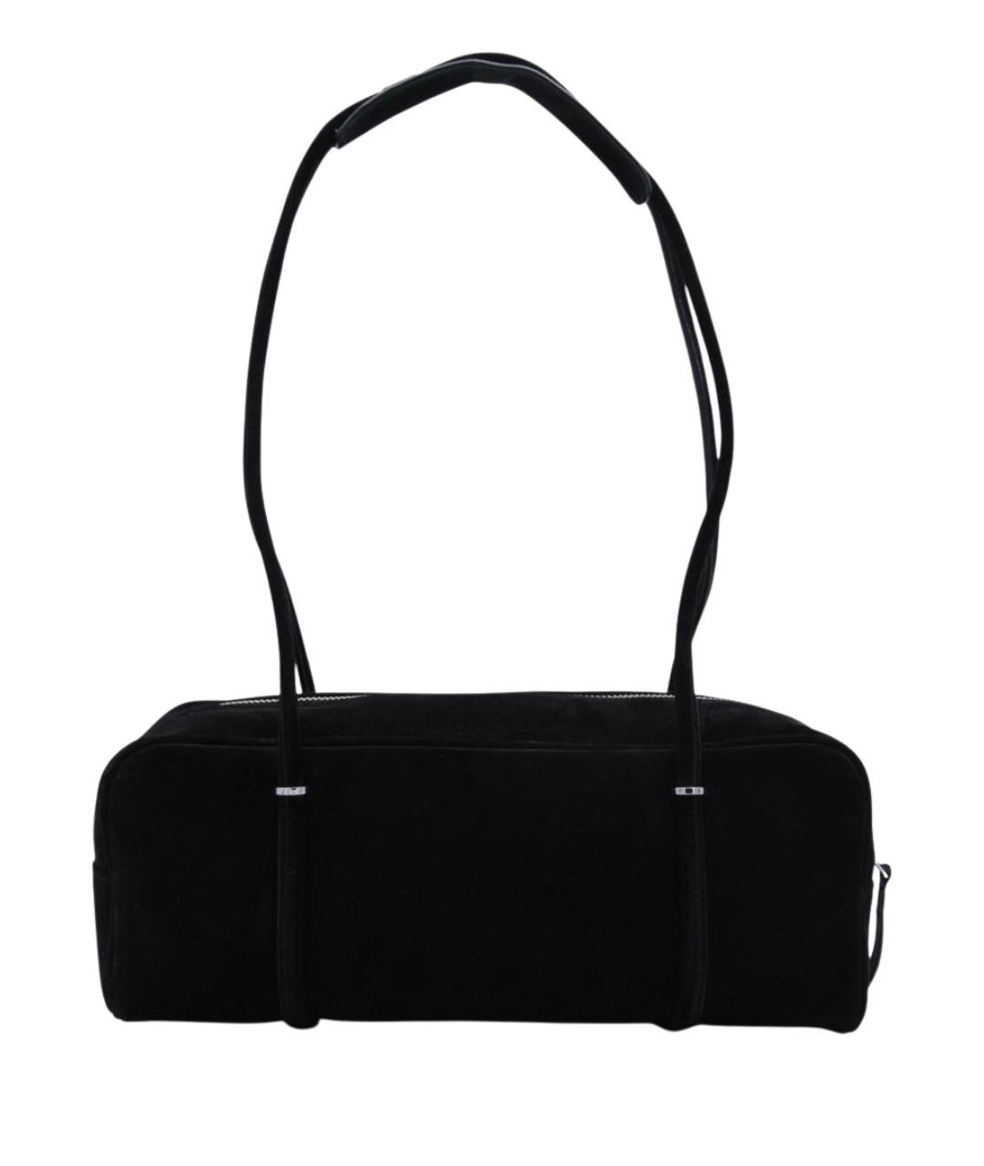 BY FAR Черная кожаная сумка через плечо, фото 1