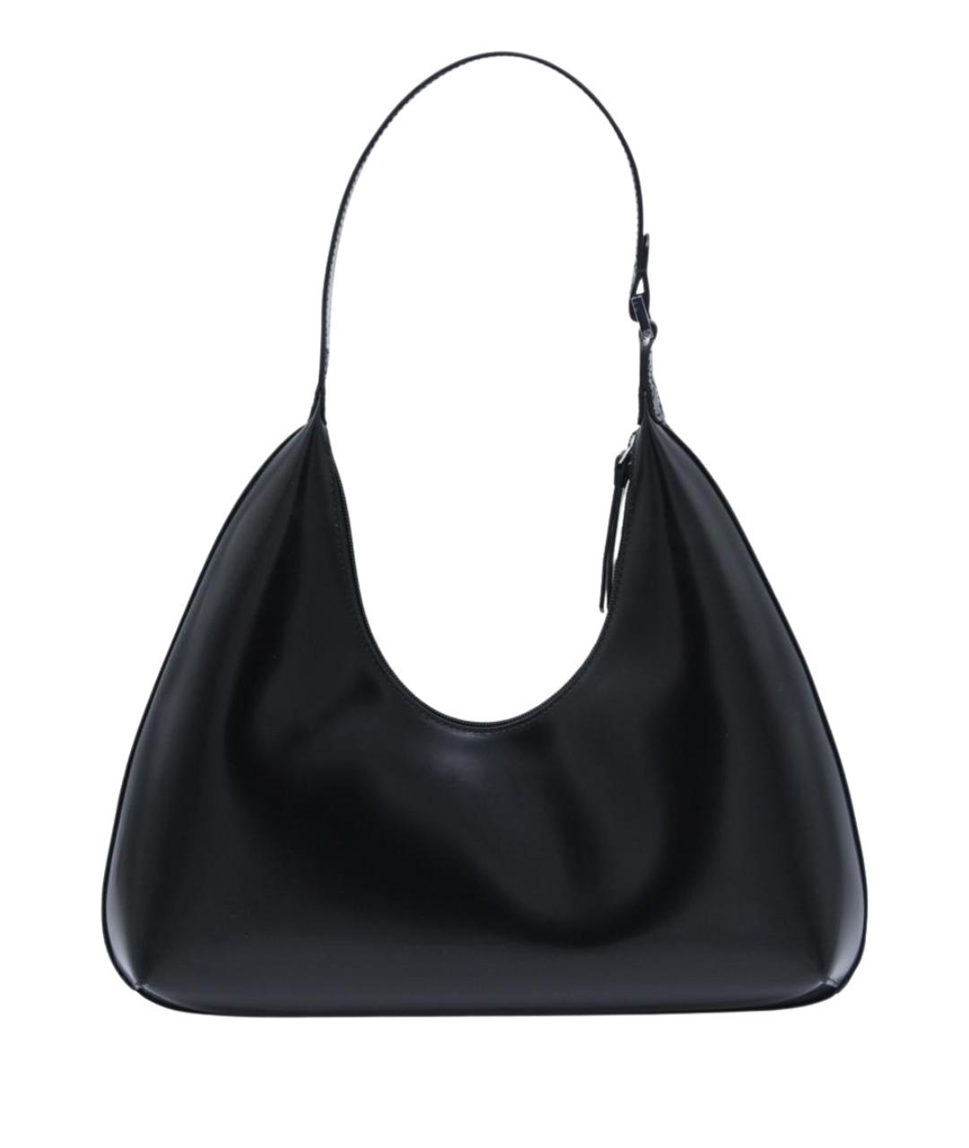 BY FAR Черная кожаная сумка через плечо, фото 1