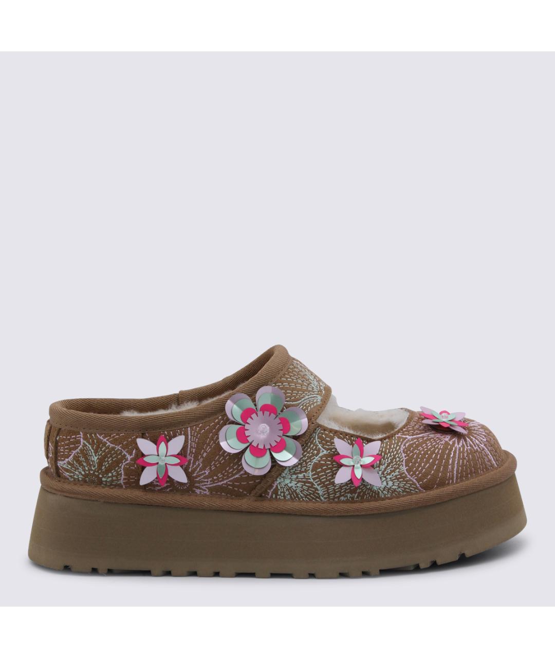 UGG AUSTRALIA Коричневые нубуковые ботинки, фото 5