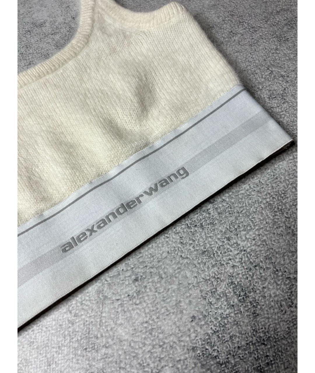 ALEXANDER WANG Бежевая шерстяная майка, фото 5