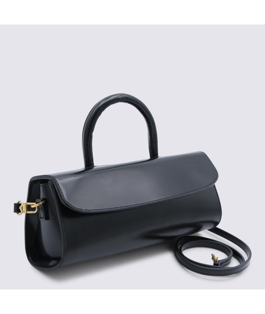 BY FAR Черная кожаная сумка с короткими ручками, фото 2