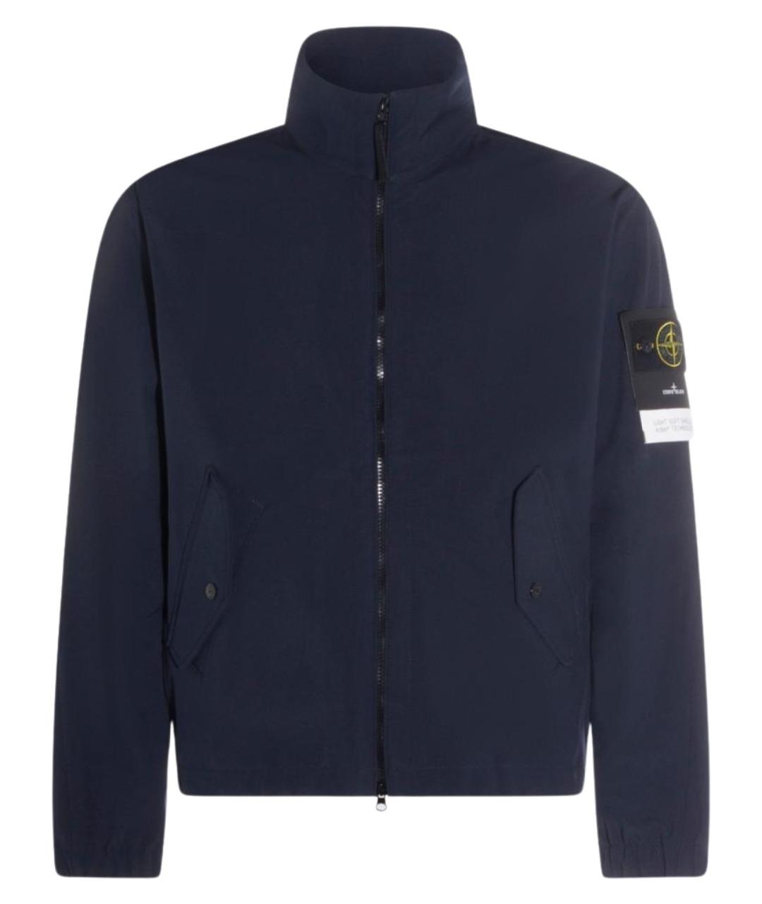 STONE ISLAND Синяя полиэстеровая куртка, фото 1