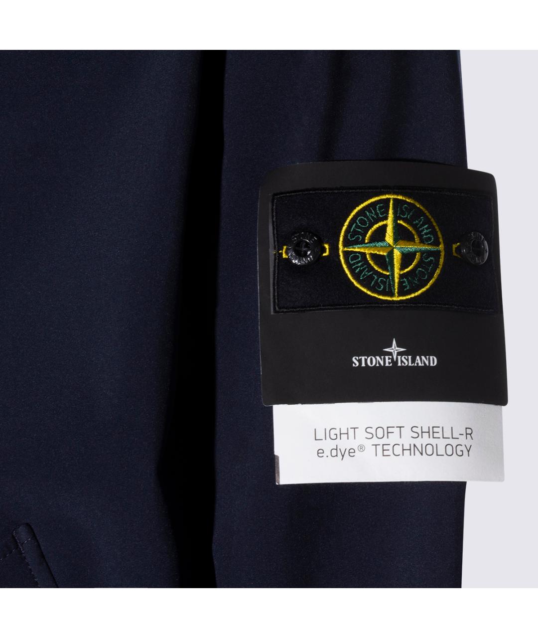 STONE ISLAND Синяя полиэстеровая куртка, фото 4