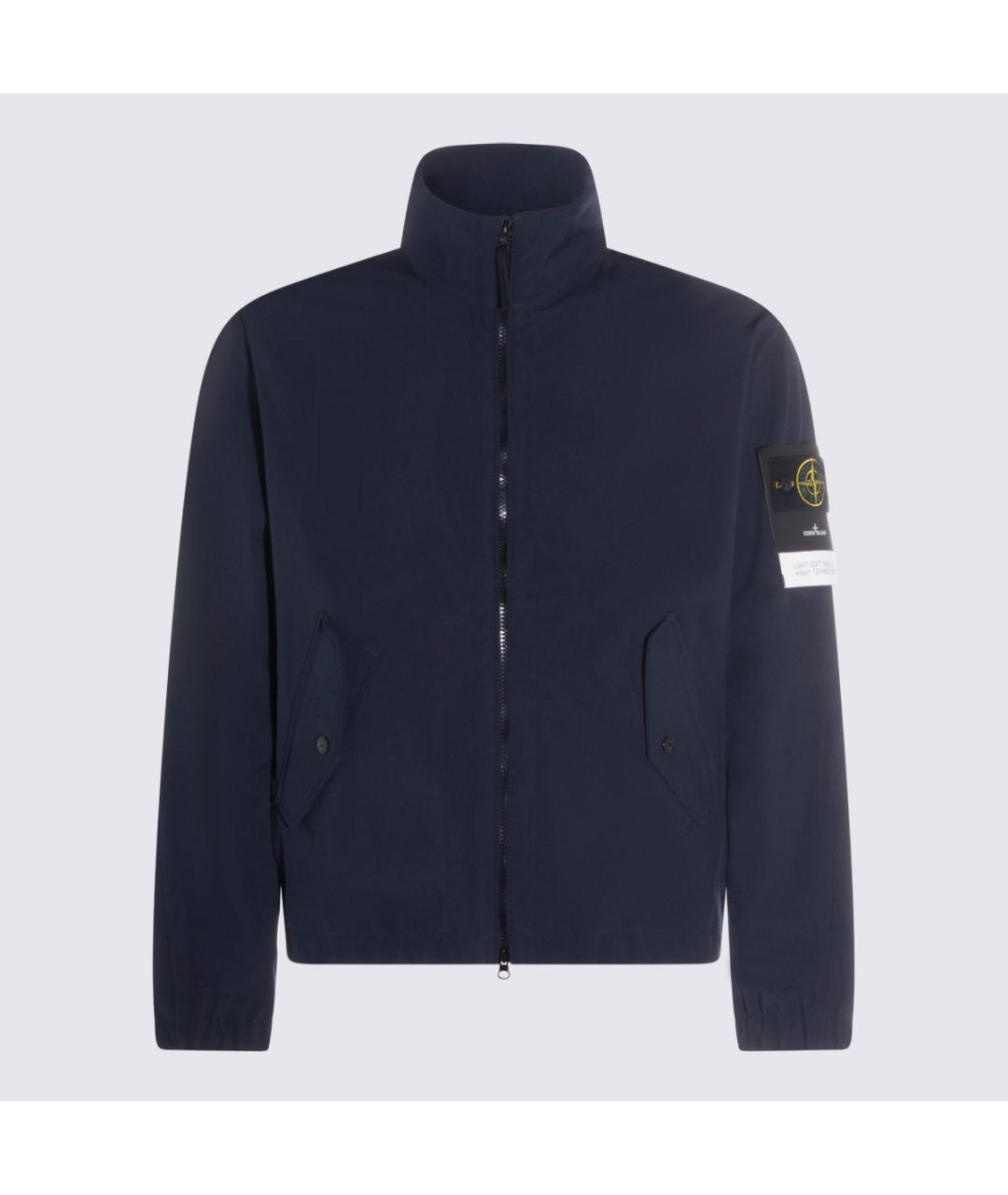 STONE ISLAND Синяя полиэстеровая куртка, фото 5
