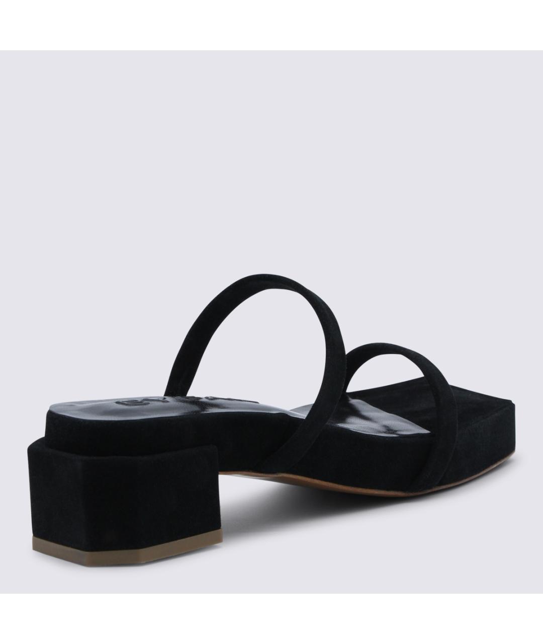BY FAR Черные замшевые сандалии, фото 3
