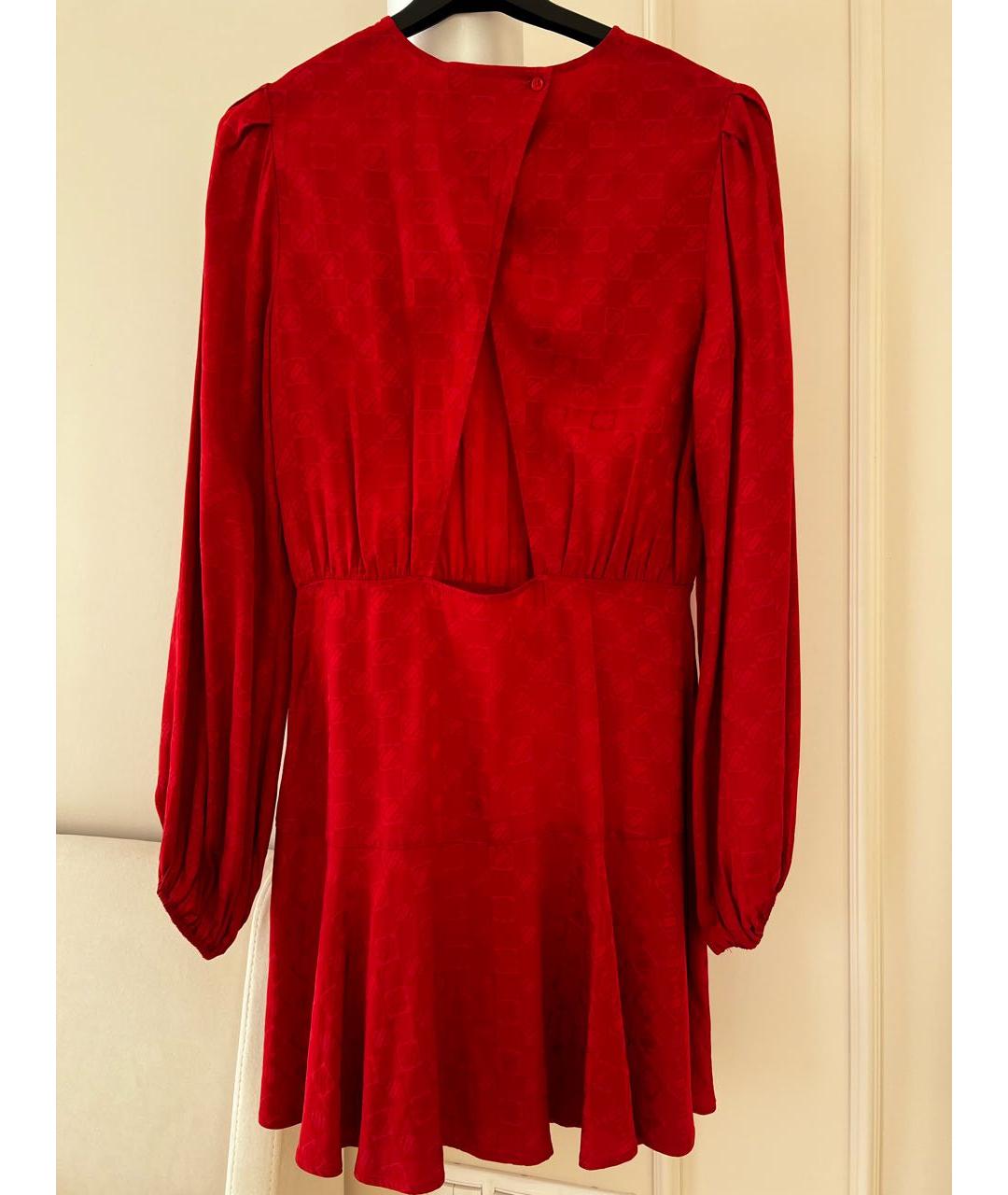 MAJE Бордовое коктейльное платье, фото 2