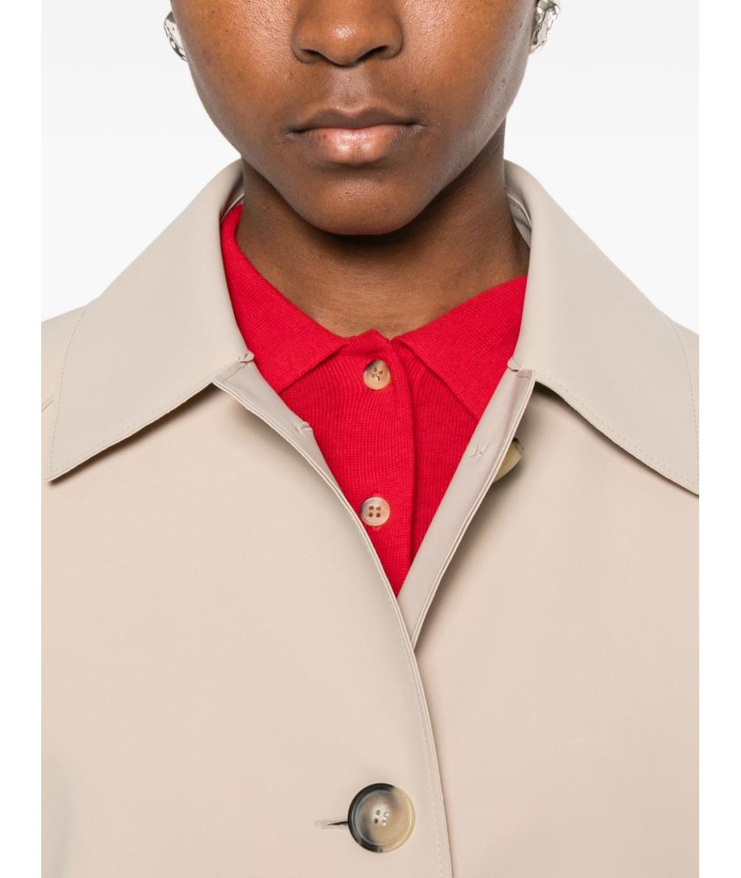 HARRIS WHARF LONDON Бежевая полиамидовая куртка, фото 3