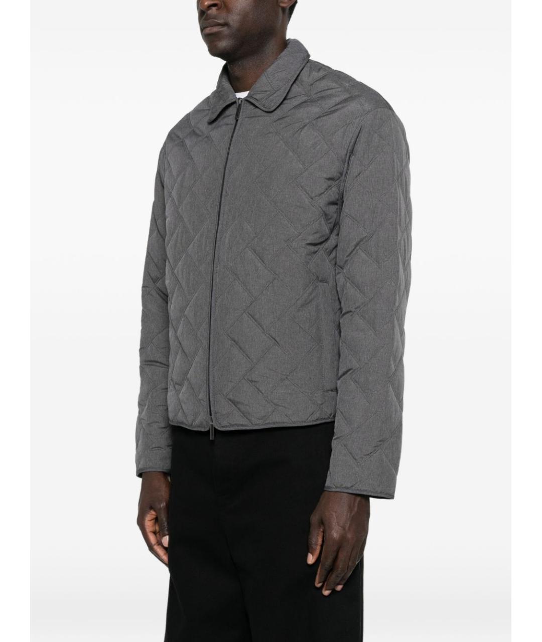 EMPORIO ARMANI Серая полиэстеровая куртка, фото 2