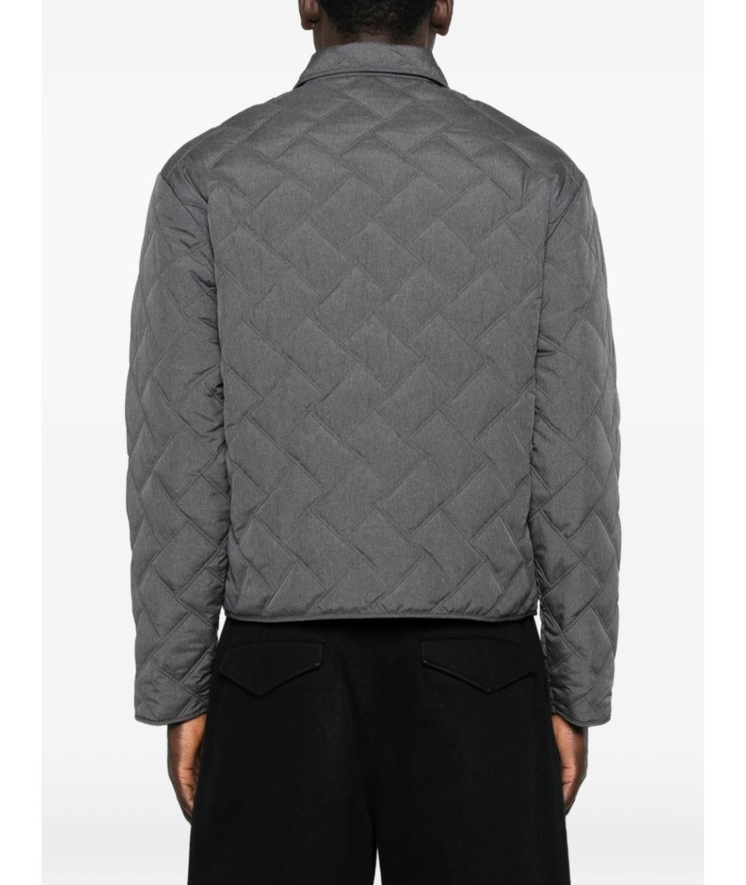 EMPORIO ARMANI Серая полиэстеровая куртка, фото 5