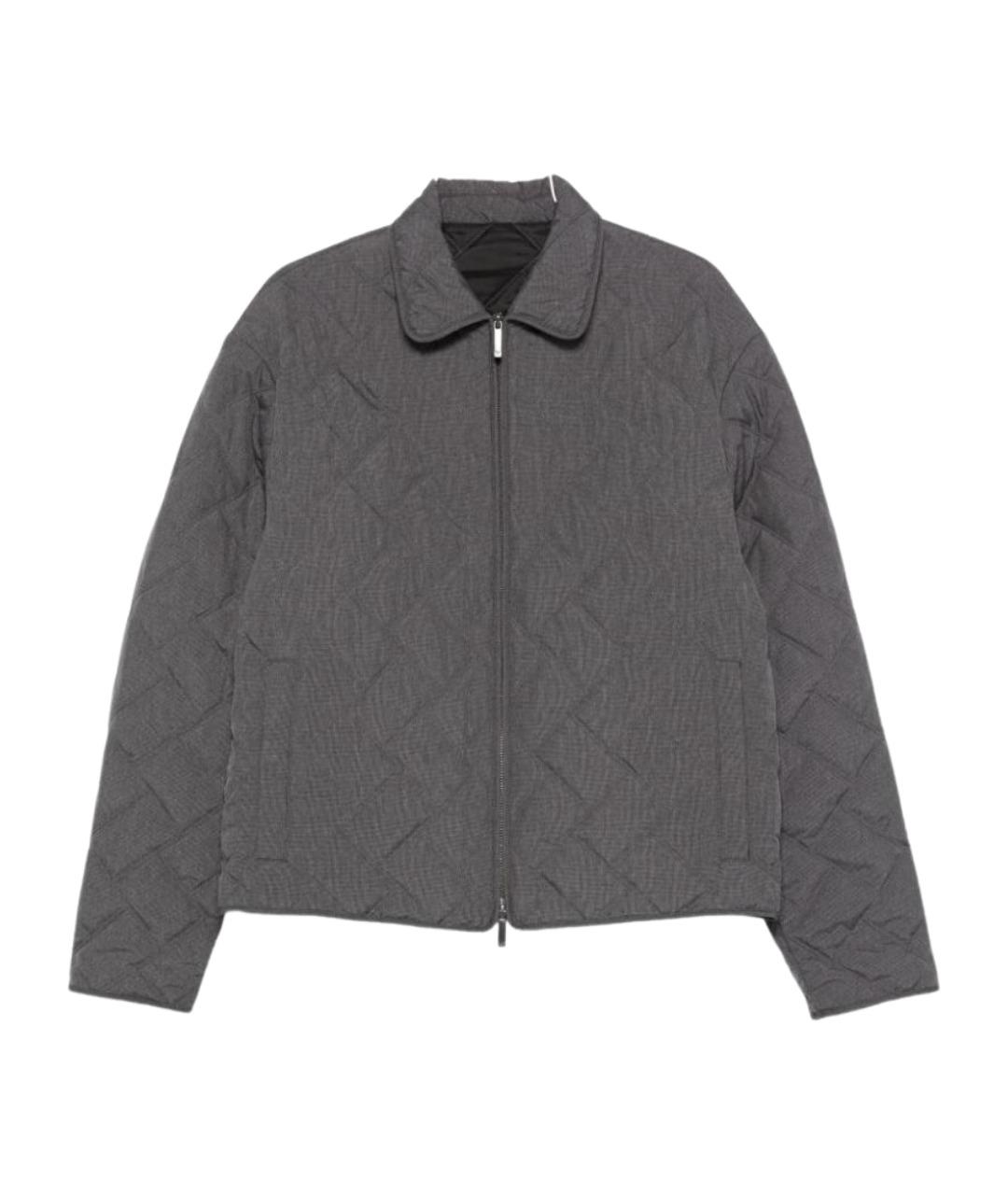 EMPORIO ARMANI Серая полиэстеровая куртка, фото 1