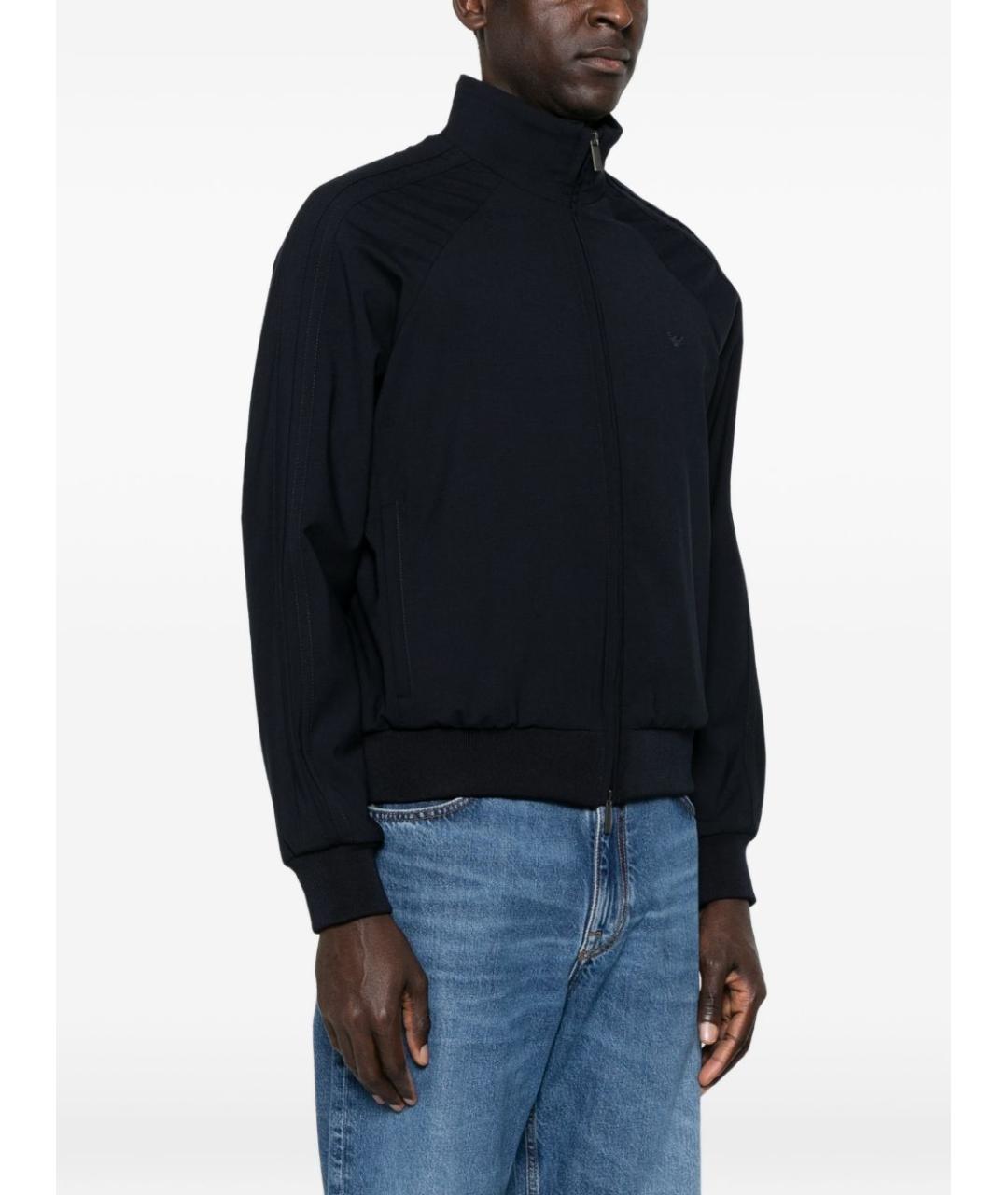 EMPORIO ARMANI Синий шерстяной джемпер / свитер, фото 4