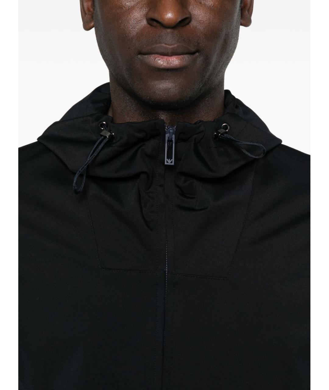 EMPORIO ARMANI Темно-синяя полиамидовая куртка, фото 4