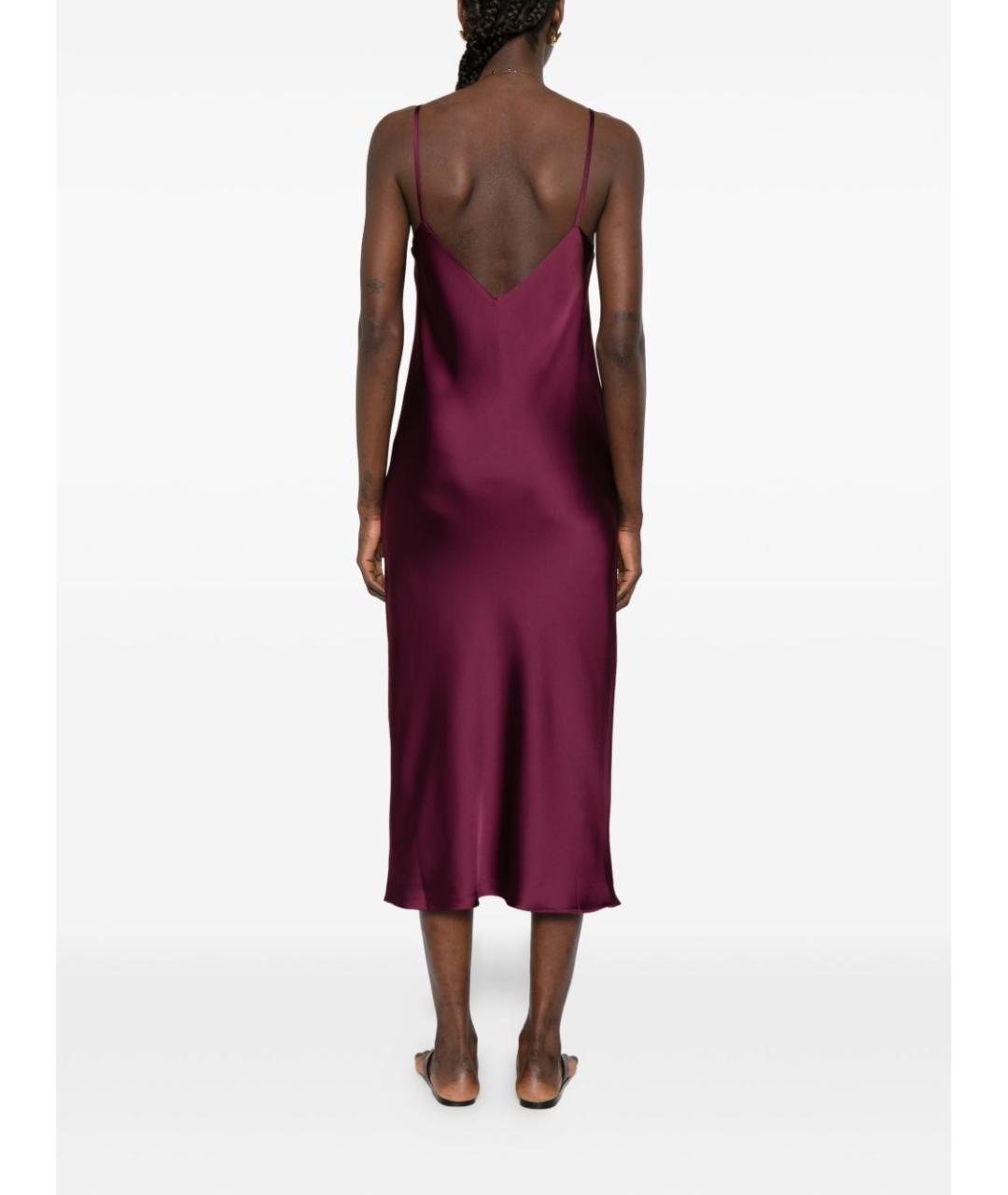 NORMA KAMALI Фиолетовое полиэстеровое повседневное платье, фото 5